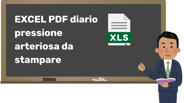 EXCEL PDF diario pressione arteriosa da stampare