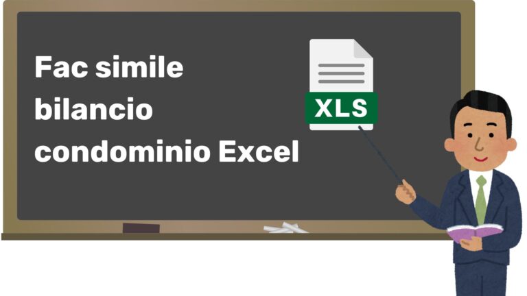 Fac simile bilancio condominio Excel