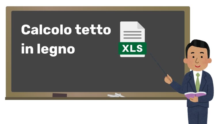 calcolo tetto in legno excel