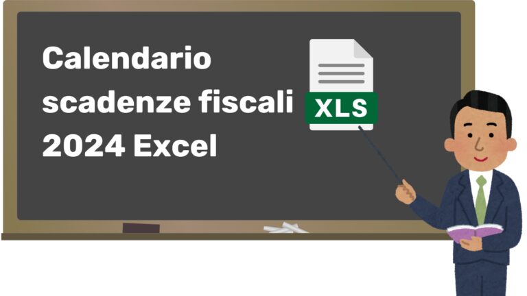 Calendario scadenze fiscali 2024 Excel