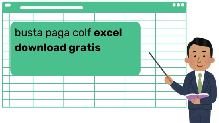 busta paga colf excel download gratis