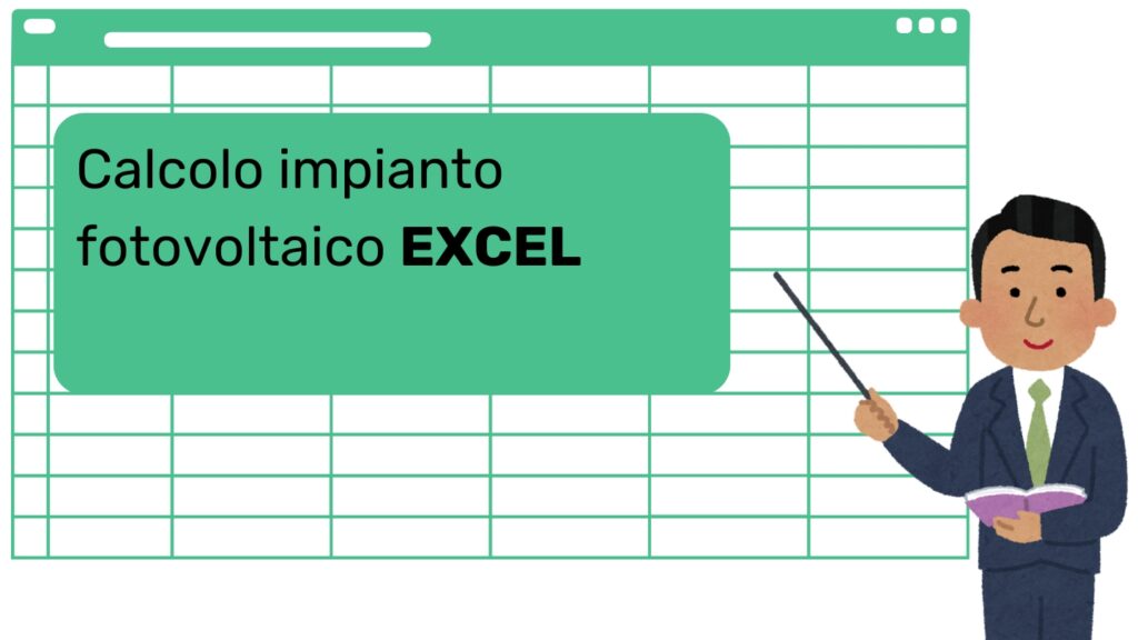 calcolo impianto fotovoltaico excel