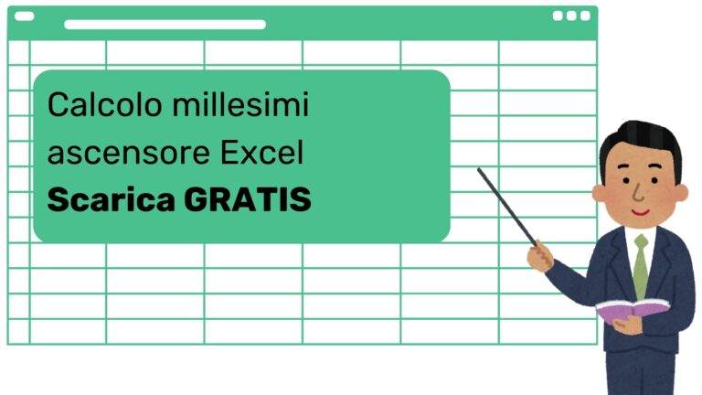 calcolo millesimi ascensore excel