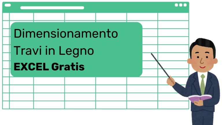 Dimensionamento Travi in Legno EXCEL Gratis