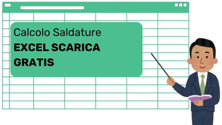 calcolo saldature excel