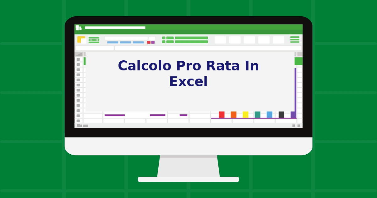 Calcolo pro rata in Excel