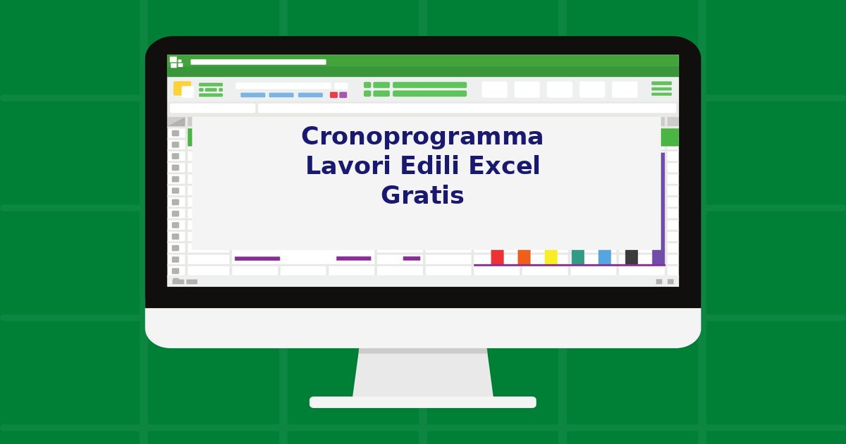 Cronoprogramma lavori edili Excel gratis
